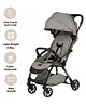 Leclerc Baby Influencer Air - Cabin Friendly Stroller- Flat Reclining Seat- One Touch Fold- (Upto 22Kg)- Grey