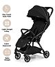 Leclerc Baby Influencer Air - Cabin Friendly Stroller- Flat Reclining Seat- One Touch Fold- (Upto 22Kg)- Black