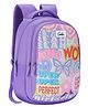 Genie 17 Inches Summer School Backpack  Water-Resistant Bag with 3 Compartments & Water Bottle Pocket 27L - Purple