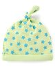 Babyhug 100% Cotton Cap with Star Print - Green