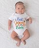 BLUSHES 100% Cotton Mothers Day Theme Half Sleeves Best Mommy Ever Text Printed Onesie - White
