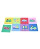 Unimats Floor Puzzle Play Mats Transportation Print Multicolour - 8 Pieces