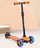 Play Nation Rapido Premium Kids Scooter with Aluminum Handle & Flashing LED Wheels - Black
