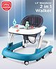 Play Nation Wanderer 2 in 1 Walker with Height Adjustment & Detachable Toy Bar with Lights & Music- Blue