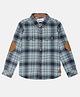 Young Birds Full Sleeves Checked Shirt - Light Blue