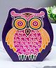 Golden Peacock Owl Shape Leather Piggy Bank For Kids - Multicolor