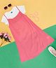 YU by Pantaloons Solid Dress With Half Sleeves Tee - Pink