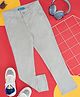 YU by Pantaloons Cotton Lycra Solid Trousers - Grey