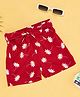 YU by Pantaloons Floral Printed Shorts - Red
