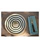 Arte Casa Circular Rhythmic Quater Plate Set