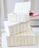 Arte Casa Metal Jute Organiser - Set Of 3