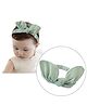 Babymoon Kids Printed Bow Turban Hairband Hair Accessories 0 To 8 Y - Green