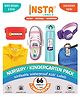 InstaLabels Nursery and Kindergarten Labels Pack - 67 Writeable Waterproof Labels and Tags