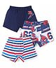 Babyhug Marvel Cotton Knit Briefs with Spider Man Graphics Pack of 3 - Multicolour