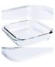 Femora Borosilicate Glass Square Baking Dish - 1700 ml