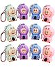 TERA 13 Face Shape 3D Mini Toy Cute Keychain for kids,Multicolour-12Pcs