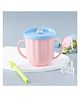 Mug With Straw & Twin Handle Pink & Blue - 300 ml