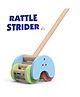 Funskool Giggles Rattle Strider Wooden Push Along Toy - Multicolour