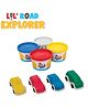 Funskool Fundough Playset Lil' Road Explorer Play Dough Set - Multicolour