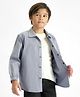 Primo Gino Cotton Woven Full Sleeves Oxford Solid Shirt - Grey