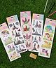 Yellow Bee Eiffel tower, Unicorn 3D Stickers Combo, Multicolor, Pack of 5