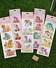 Yellow Bee Cute Unicorn 3D Stickers Combo, Multicolor, Pack of 5