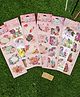 Yellow Bee Greeting Cards and Unicorn 3D Stickers Combo, Multicolor, Pack of 7