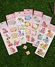 Yellow Bee Greeting Cards and Unicorn 3D Stickers Combo, Multicolor, Pack of 7