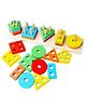 ARCADE TOYS Wooden Geometric Shaped Blocks for Kids - Multicolour