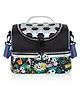 Ji and Ja Multi Compartment Dual Slot Lunch Bag Double Insulated Tiffin Lunch Bag with Multi Zipper Pockets For School Black Color