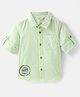 INFINITY Full Sleeves Believe In Your Self Text Printed Shirt - Green