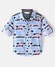 INFINITY Full Sleeves Vehicle Printed Shirt - Blue