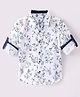 INFINITY Full Sleeves Floral Printed Shirt - White