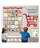 WISSEN Wooden Supermarket Velcro Wall Activity learning  game for Kids