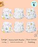 SuperBottoms Premium Muslin DryFeel Langot for 0 - 9M Babies - Bummy Land | Pack of 6 | 5-10kg