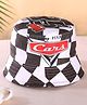 Babyhug Disney Summer Cap With Cars Graphics - White & Black