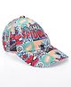 Babyhug Marvel Summer Cap With Spiderman Print - Multicolour