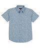 GINI & JONY Cotton Half Sleeves Ice Cream Printed Shirt with Round Hem - Blue