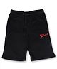 Gini & Jony Cotton Knit Knee Length Logo Embroidered Bermuda - Black