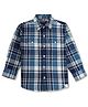 GINI & JONY Cotton  Woven Full Sleeves Checks Shirt with Pockets - Blue