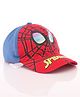 Babyhug Marvel  Summer Cap With Spiderman Graphics - Red