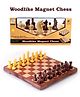 YAMAMA Magnetic Games Woodlike Magnet Chess Board Game With Folding Chess Board Premium Quality Staunton Chess Pieces And Storage Box For Kids And Adults - Multicolor