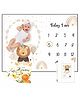 Zooplay India Baby Milestone Blanket - Lion