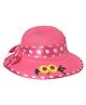 Kid-O-World Sunflower Applique Detailed Cap - Dark Pink-  Diameter 48 Cms