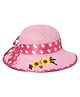 Kid-O-World Sunflower Applique Detailed Cap - Light Pink-  Diameter 48 Cms