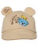 Kid-O-World Cotton Bear Family Detailed Cap - Beige-  Diameter 48 Cms