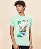 Coolsters by Pantaloons Half Sleeves Tropical Theme Printed Tee - Green