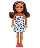 Barbie Chelsea Doll with Removable Dress and Shoes Blue - Height 14 cm
