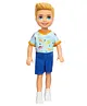 Barbie Chelsea Boy Doll with Removable Romper and Shoes Blue - Height 14 cm