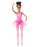 Barbie Ballerina Brunette Fashion Doll Wearing  Removable Tutu Pink - Height 30 cm